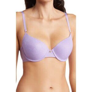 💕NATORI💕 Sheer Jacquard Full Fit Contour Underwire Bra ~ French Lilac 34DD NWT